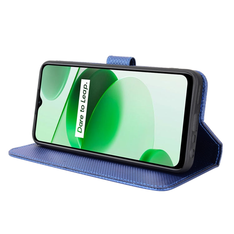 For OPPO Realme C35 Diamond Texture Leather Phone Case