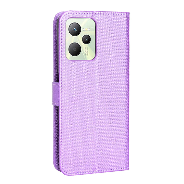 For OPPO Realme C35 Diamond Texture Leather Phone Case