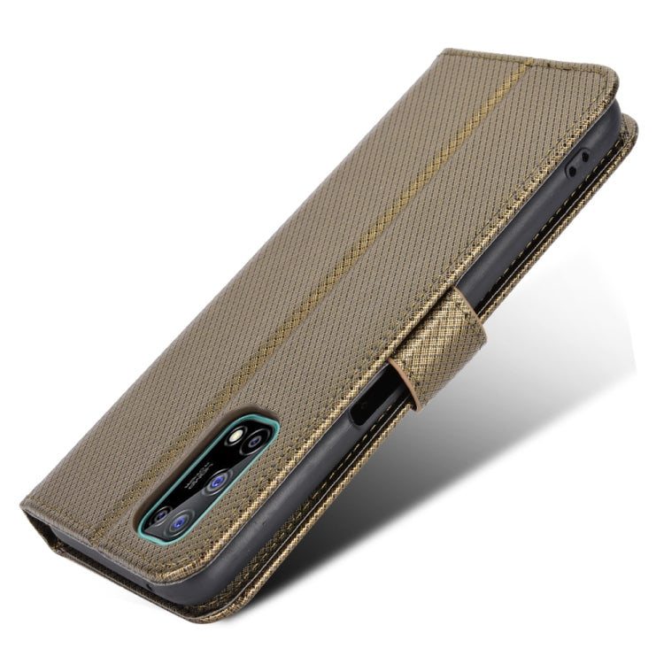 For OPPO Realme V5 5G / Q2 / 7 5G Diamond Texture Leather Phone Case