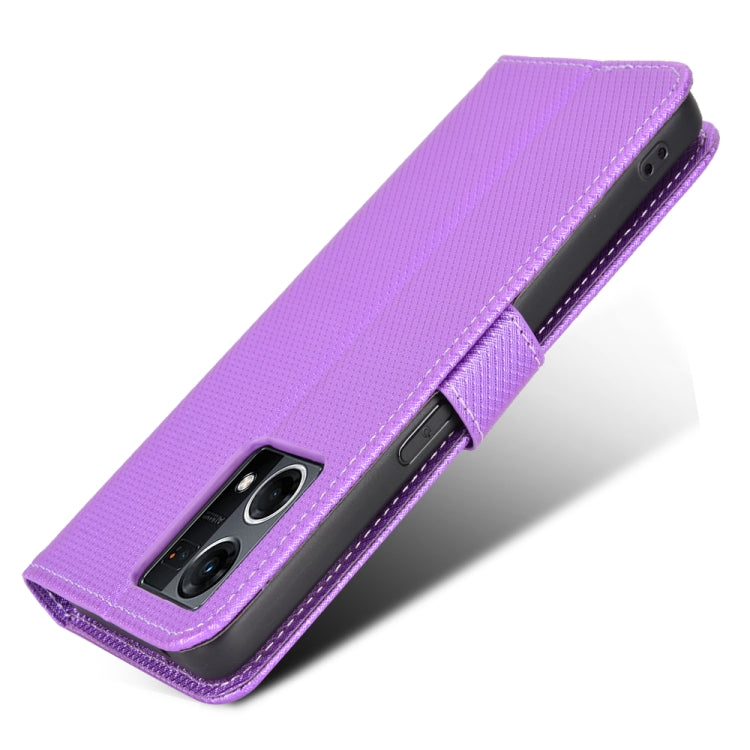 For OPPO Reno7 4G / F21 Pro Diamond Texture Leather Phone Case