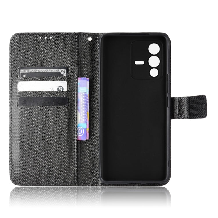 For vivo S12 / V23 5G Diamond Texture Leather Phone Case