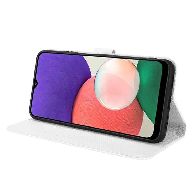 For Samsung Galaxy A22 5G Diamond Texture Leather Phone Case