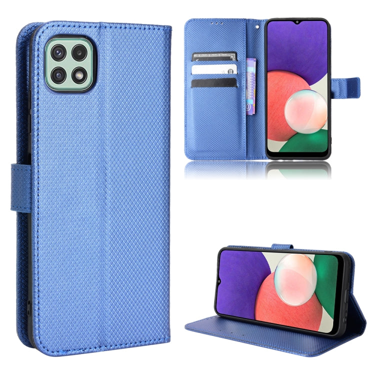 For Samsung Galaxy A22 5G Diamond Texture Leather Phone Case
