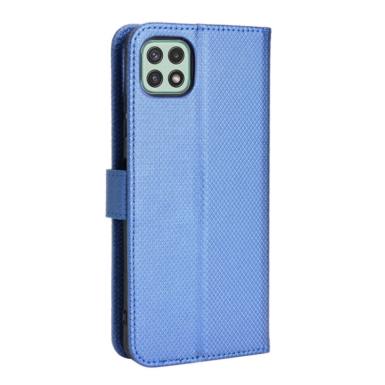 For Samsung Galaxy A22 5G Diamond Texture Leather Phone Case