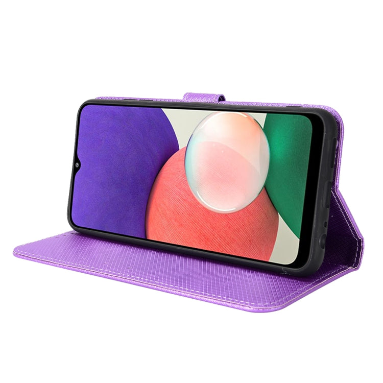 For Samsung Galaxy A22 5G Diamond Texture Leather Phone Case