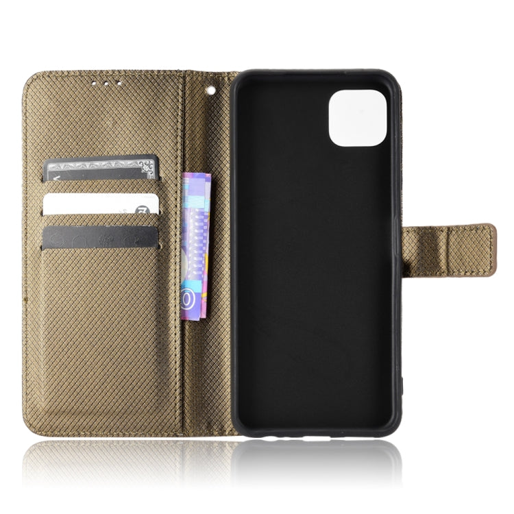 For Samsung Galaxy A22 5G Diamond Texture Leather Phone Case