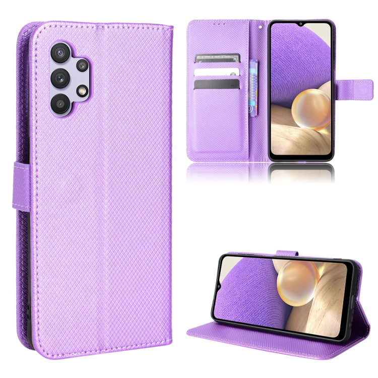 For Samsung Galaxy A32 5G Diamond Texture Leather Phone Case