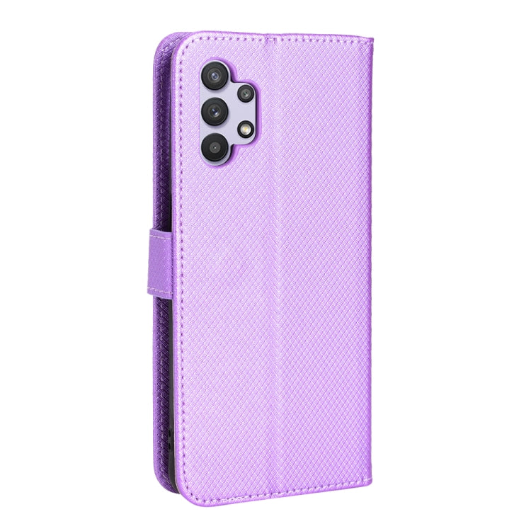 For Samsung Galaxy A32 5G Diamond Texture Leather Phone Case