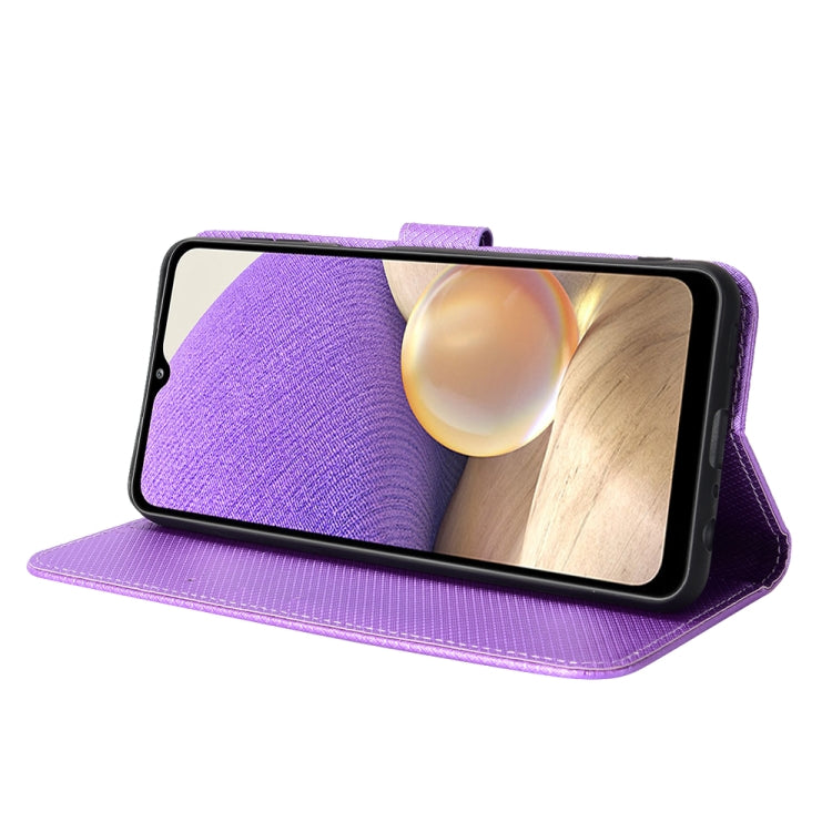 For Samsung Galaxy A32 5G Diamond Texture Leather Phone Case