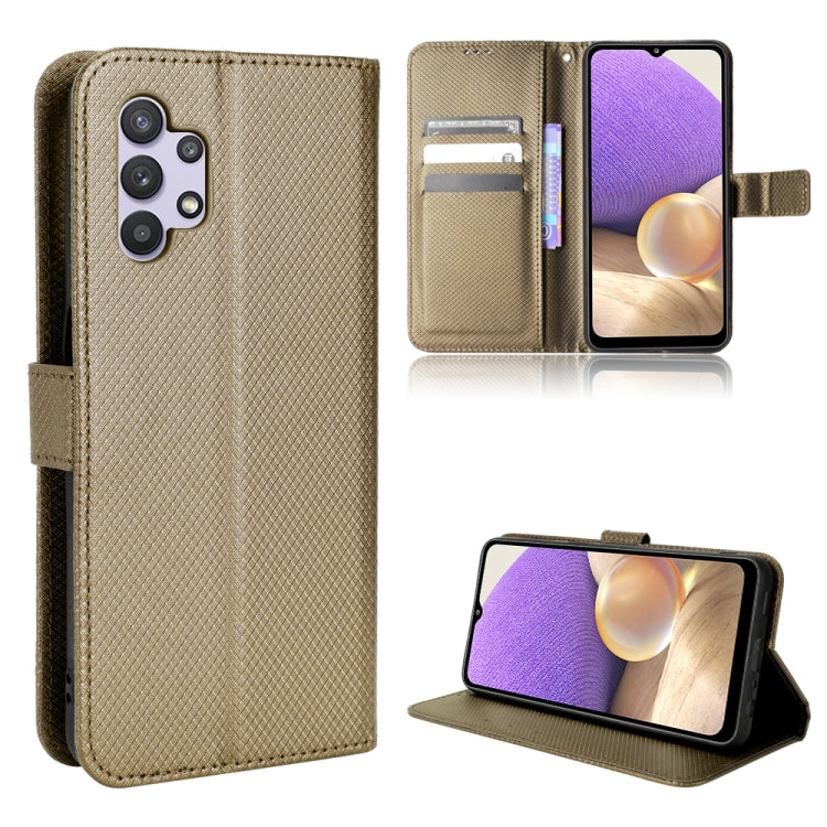 For Samsung Galaxy A32 5G Diamond Texture Leather Phone Case