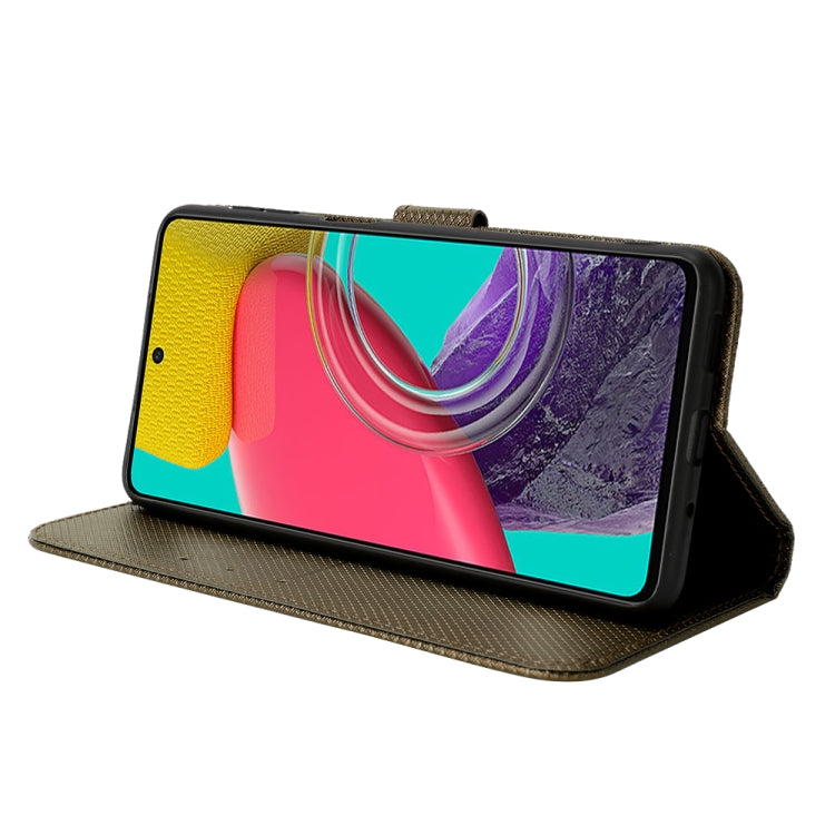 For Samsung Galaxy M33 5G Diamond Texture Leather Phone Case