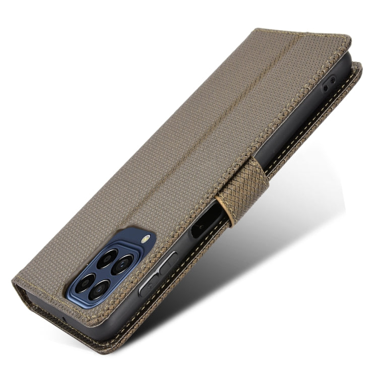 For Samsung Galaxy M33 5G Diamond Texture Leather Phone Case