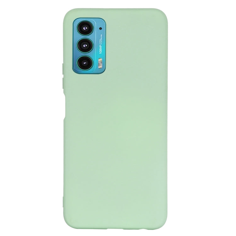 For Motorola Moto Edge 20 Pro Pure Color Liquid Silicone Shockproof Full Coverage Phone Case