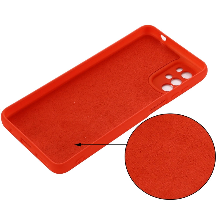 For Motorola Moto G22/E32s 4G Pure Color Liquid Silicone Shockproof Full Coverage Phone Case