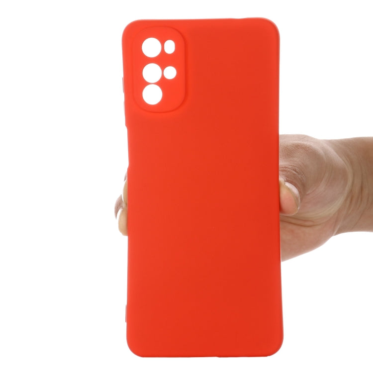 For Motorola Moto G22/E32s 4G Pure Color Liquid Silicone Shockproof Full Coverage Phone Case