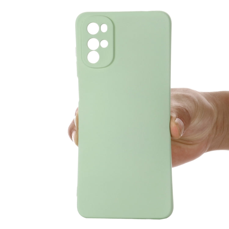 For Motorola Moto G22/E32s 4G Pure Color Liquid Silicone Shockproof Full Coverage Phone Case
