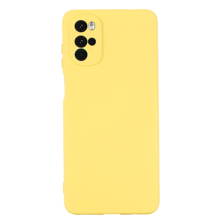 For Motorola Moto G22/E32s 4G Pure Color Liquid Silicone Shockproof Full Coverage Phone Case