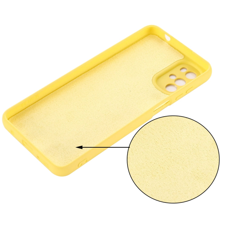 For Motorola Moto G22/E32s 4G Pure Color Liquid Silicone Shockproof Full Coverage Phone Case