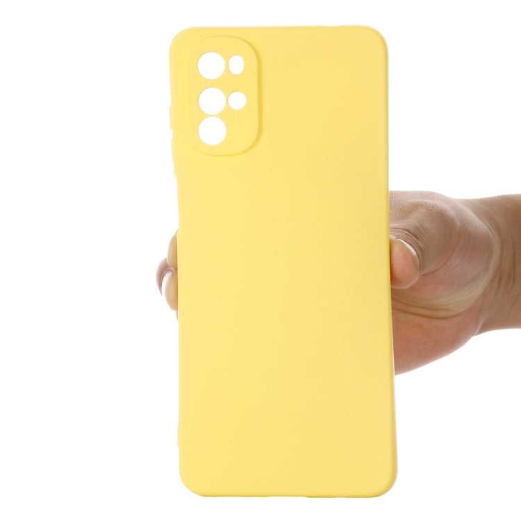 For Motorola Moto G22/E32s 4G Pure Color Liquid Silicone Shockproof Full Coverage Phone Case