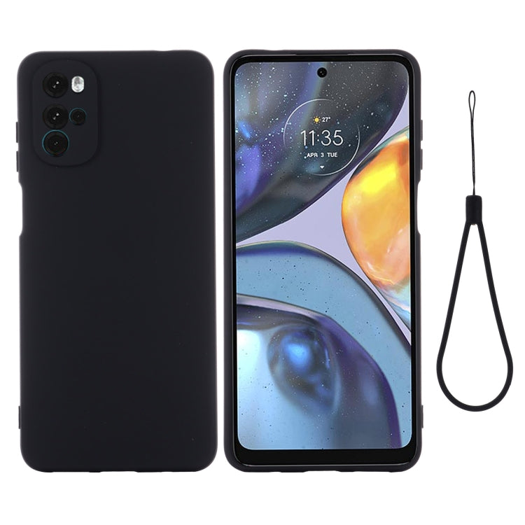 For Motorola Moto G22/E32s 4G Pure Color Liquid Silicone Shockproof Full Coverage Phone Case