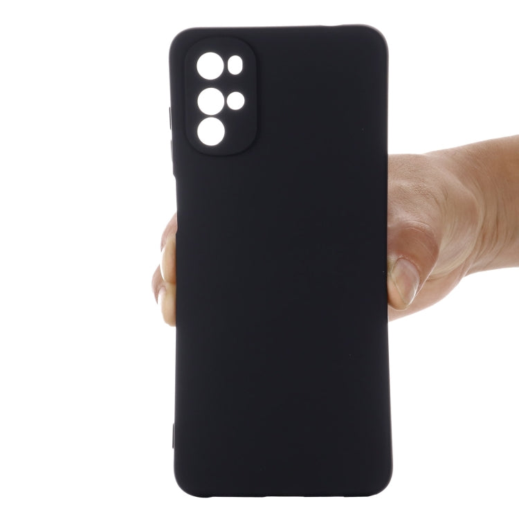 For Motorola Moto G22/E32s 4G Pure Color Liquid Silicone Shockproof Full Coverage Phone Case