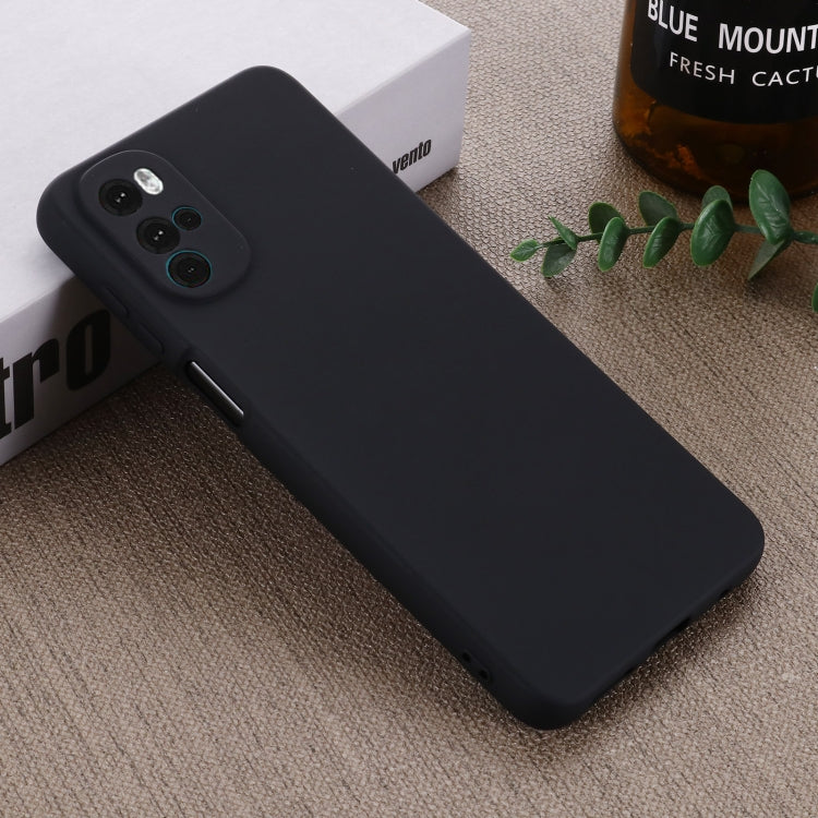 For Motorola Moto G22/E32s 4G Pure Color Liquid Silicone Shockproof Full Coverage Phone Case
