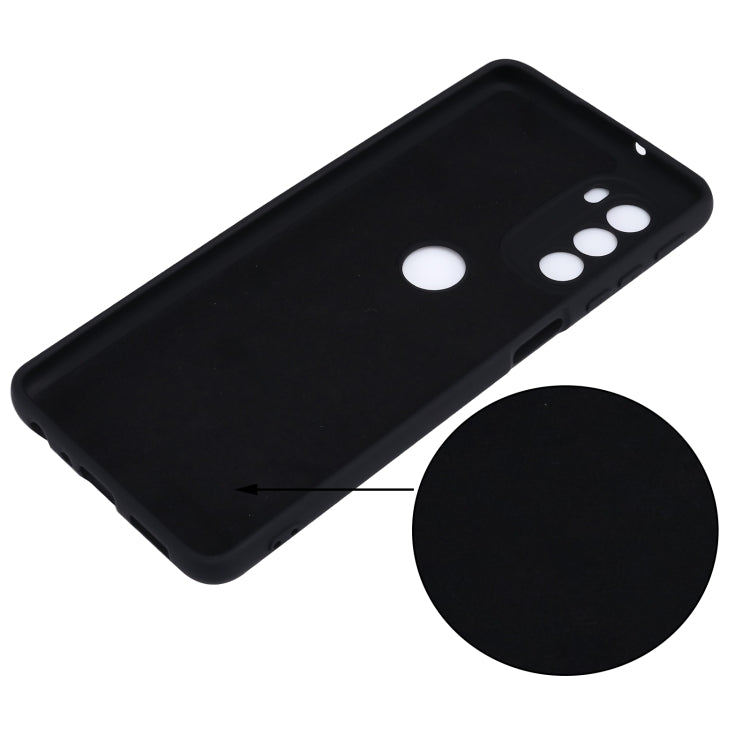 For Motorola Moto G51 5G Pure Color Liquid Silicone Shockproof Full Coverage Phone Case