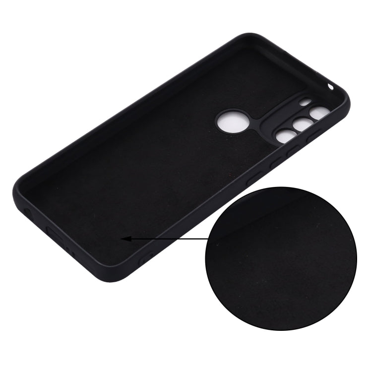 For Motorola Moto G71 5G Pure Color Liquid Silicone Shockproof Full Coverage Phone Case