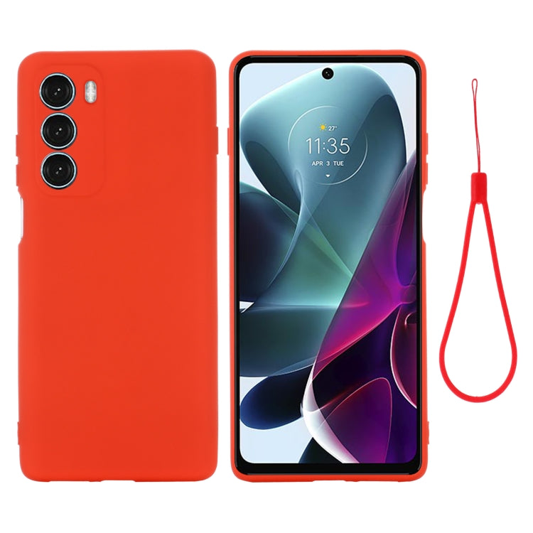For Motorola Moto G200 5G / Edge S30 Pure Color Liquid Silicone Shockproof Full Coverage Phone Case