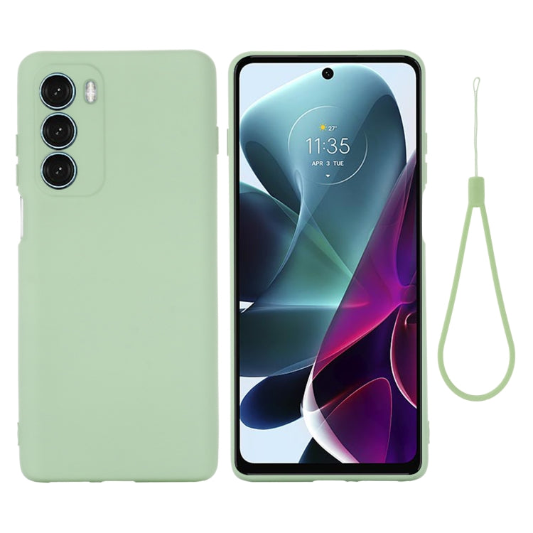 For Motorola Moto G200 5G / Edge S30 Pure Color Liquid Silicone Shockproof Full Coverage Phone Case