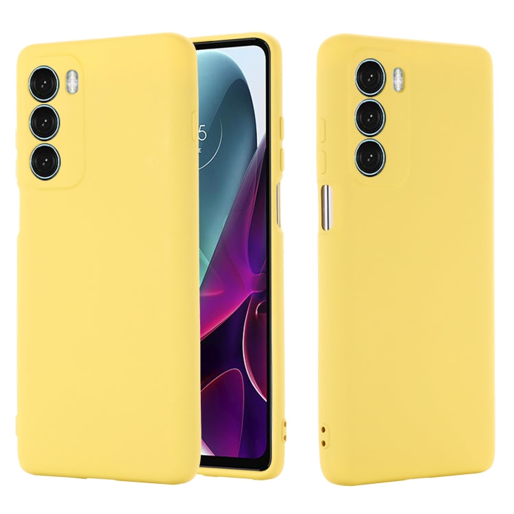 For Motorola Moto G200 5G / Edge S30 Pure Color Liquid Silicone Shockproof Full Coverage Phone Case