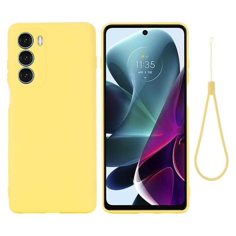 For Motorola Moto G200 5G / Edge S30 Pure Color Liquid Silicone Shockproof Full Coverage Phone Case