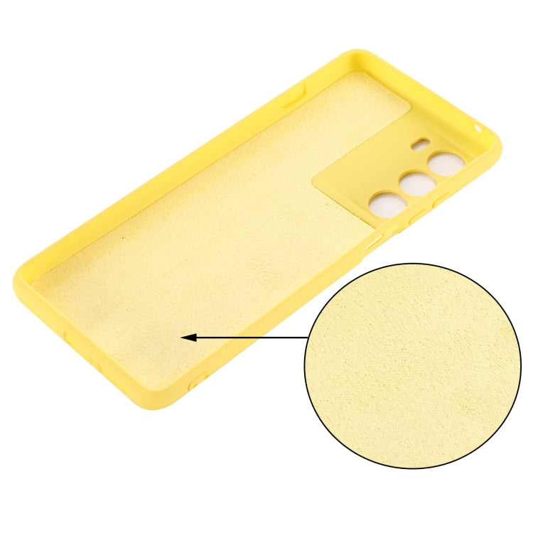 For Motorola Moto G200 5G / Edge S30 Pure Color Liquid Silicone Shockproof Full Coverage Phone Case
