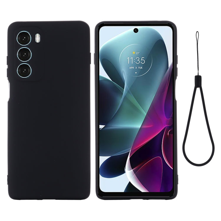 For Motorola Moto G200 5G / Edge S30 Pure Color Liquid Silicone Shockproof Full Coverage Phone Case