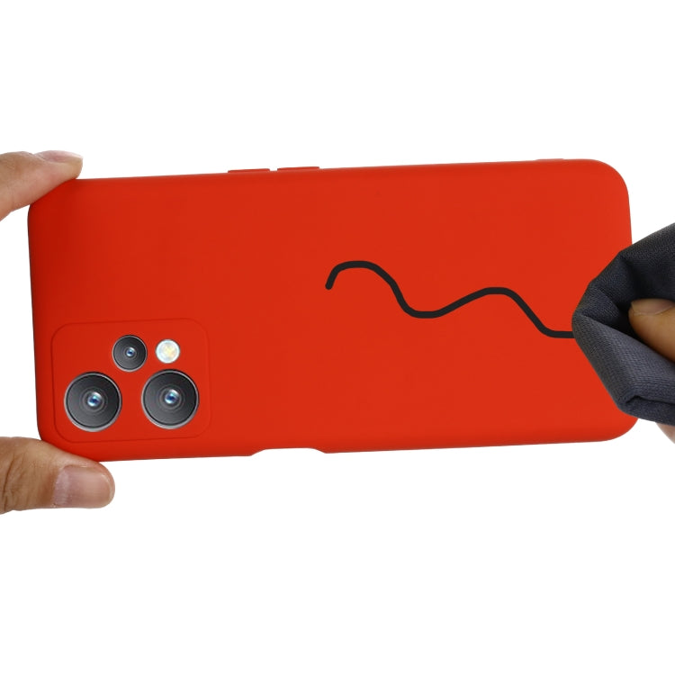 For OPPO Realme 9 Pro 5G Global Pure Color Liquid Silicone Shockproof Full Coverage Phone Case