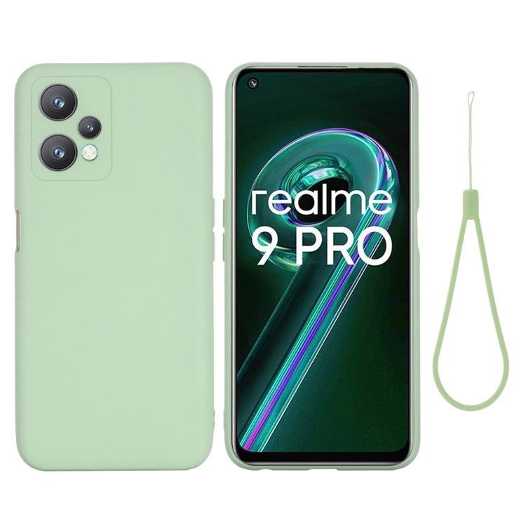 For OPPO Realme 9 Pro 5G Global Pure Color Liquid Silicone Shockproof Full Coverage Phone Case