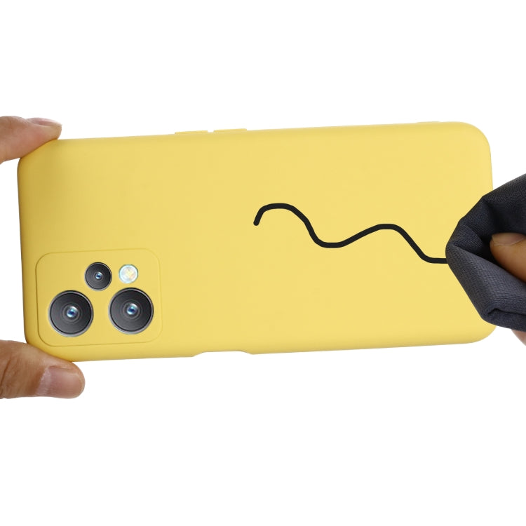 For OPPO Realme 9 Pro 5G Global Pure Color Liquid Silicone Shockproof Full Coverage Phone Case