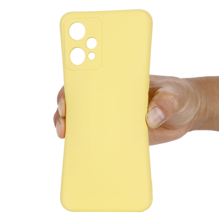 For OPPO Realme 9 Pro 5G Global Pure Color Liquid Silicone Shockproof Full Coverage Phone Case