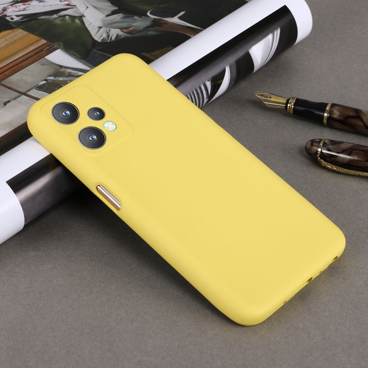For OPPO Realme 9 Pro 5G Global Pure Color Liquid Silicone Shockproof Full Coverage Phone Case