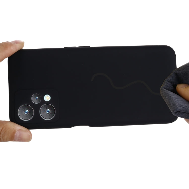 For OPPO Realme 9 Pro 5G Global Pure Color Liquid Silicone Shockproof Full Coverage Phone Case