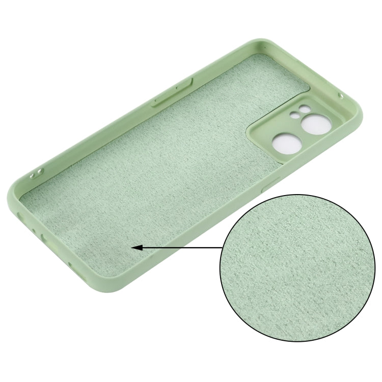 For OPPO Reno7 5G Global / Find X5 Lite Pure Color Liquid Silicone Shockproof Full Coverage Phone Case