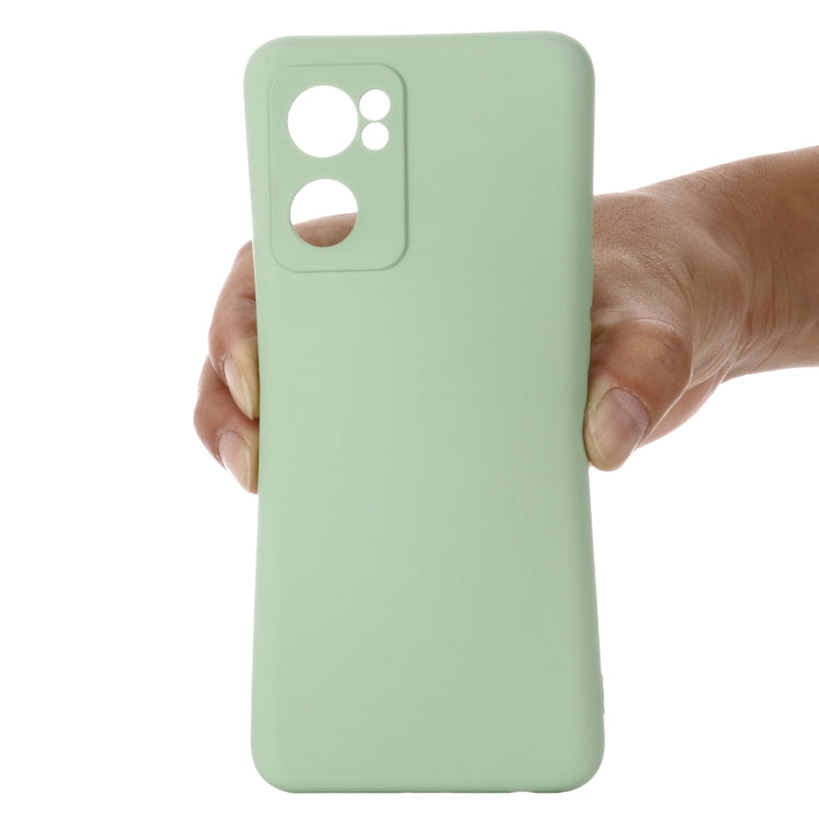 For OPPO Reno7 5G Global / Find X5 Lite Pure Color Liquid Silicone Shockproof Full Coverage Phone Case