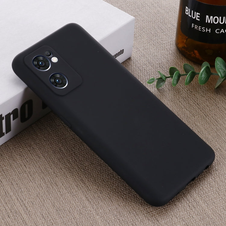 For OPPO Reno7 5G Global / Find X5 Lite Pure Color Liquid Silicone Shockproof Full Coverage Phone Case