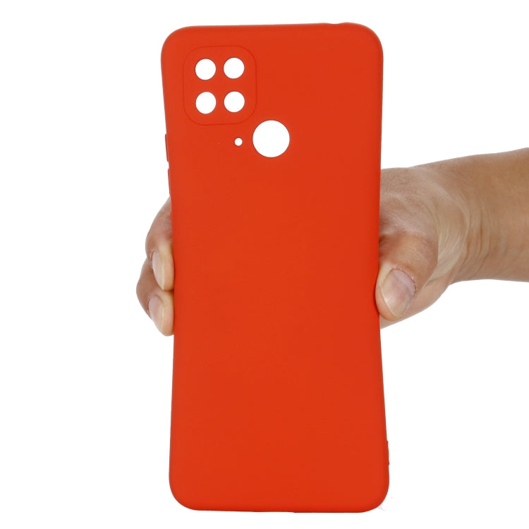 For Xiaomi Redmi 10C 4G Global Pure Color Liquid Silicone Shockproof Full Coverage Phone Case