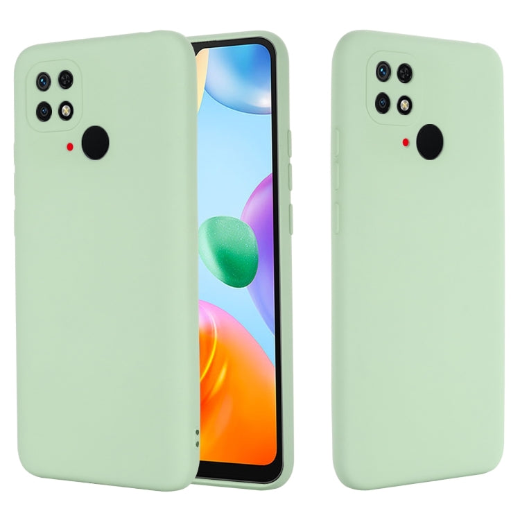 For Xiaomi Redmi 10C 4G Global Pure Color Liquid Silicone Shockproof Full Coverage Phone Case