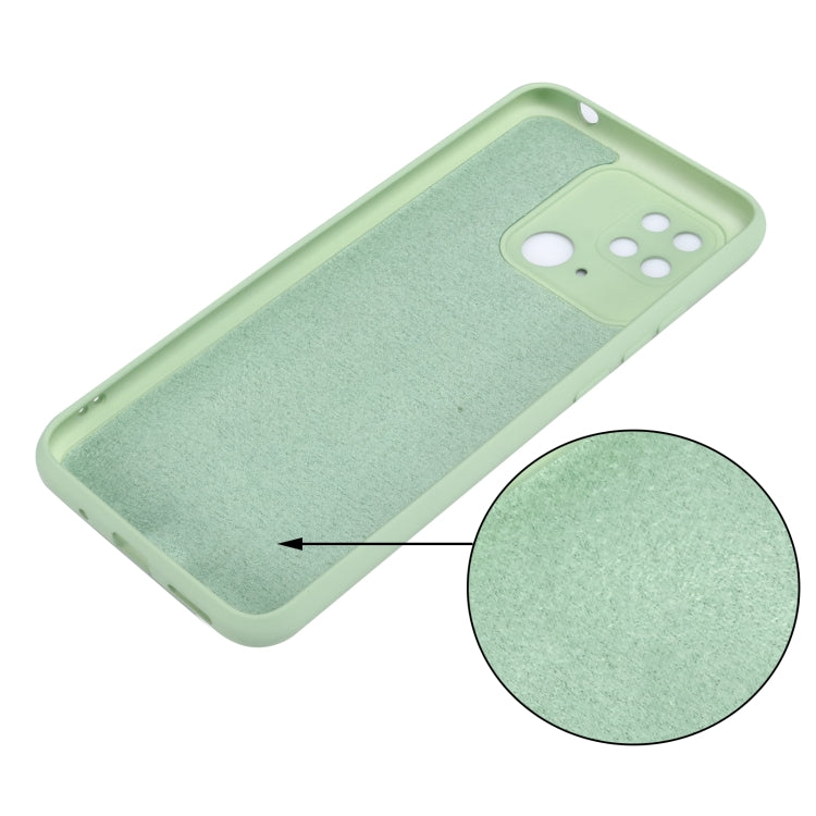 For Xiaomi Redmi 10C 4G Global Pure Color Liquid Silicone Shockproof Full Coverage Phone Case