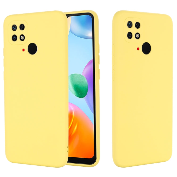 For Xiaomi Redmi 10C 4G Global Pure Color Liquid Silicone Shockproof Full Coverage Phone Case