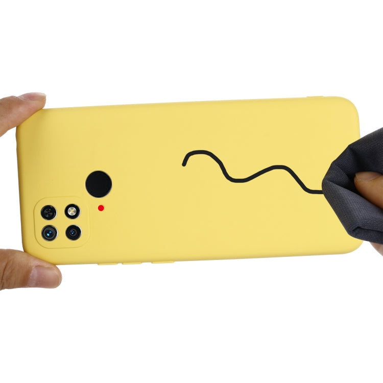 For Xiaomi Redmi 10C 4G Global Pure Color Liquid Silicone Shockproof Full Coverage Phone Case