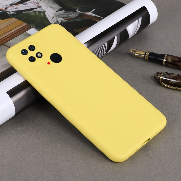 For Xiaomi Redmi 10C 4G Global Pure Color Liquid Silicone Shockproof Full Coverage Phone Case