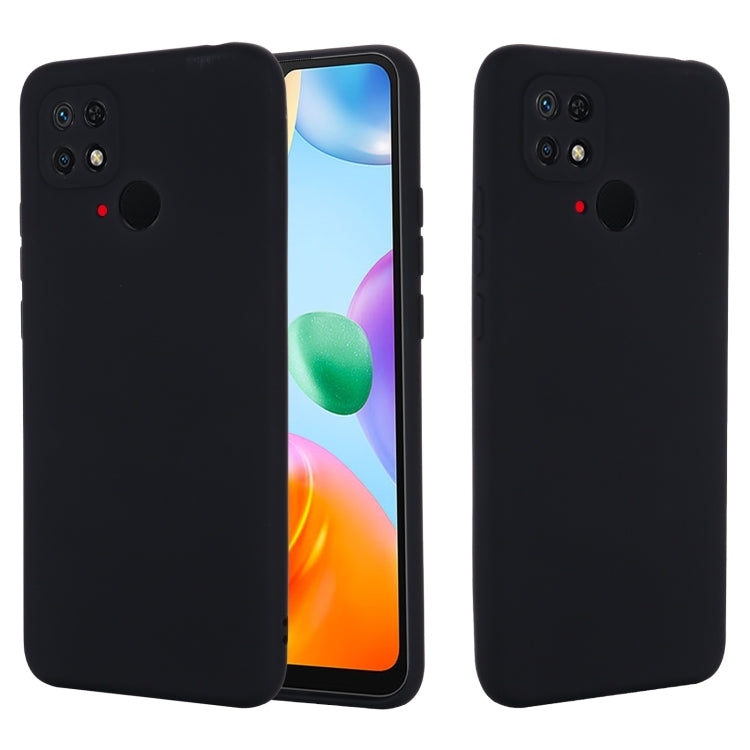 For Xiaomi Redmi 10C 4G Global Pure Color Liquid Silicone Shockproof Full Coverage Phone Case